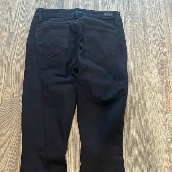 Paige Verdugo Ultra Skinny Jeans Mid-Rise Distressed Denim Stretch Black Size 28 - Picture 11 of 11